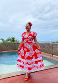 RAINA RED WHITE Model