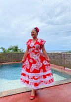RAINA RED WHITE Model